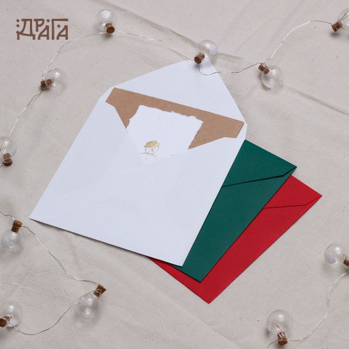 Коледна картичка Снежен приятел 02