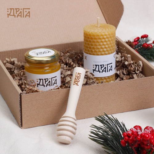 Подаръчен комплект „Мед и светлина“