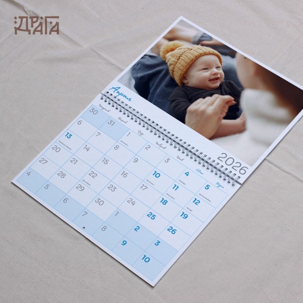 Персонализиран календар със спирала 