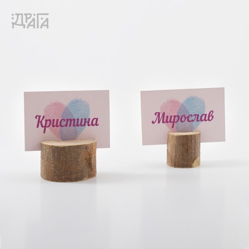Табелки с имена на гости LOVE ID PINK BIKE