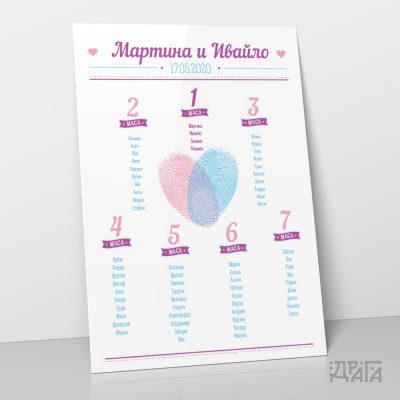 Табло за настаняване на гости Love ID Bike