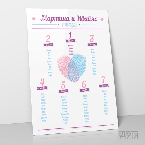 Табло за настаняване на гости Love ID Bike