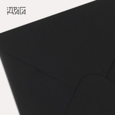 Плик за писмо квадратен - черен 97