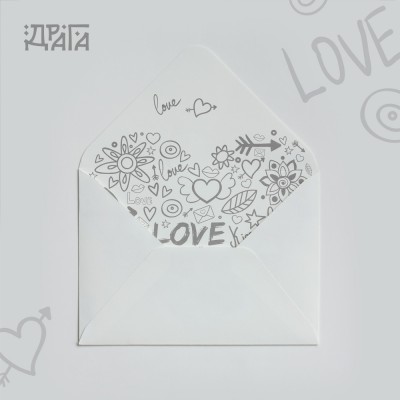 Плик с принт - Обич