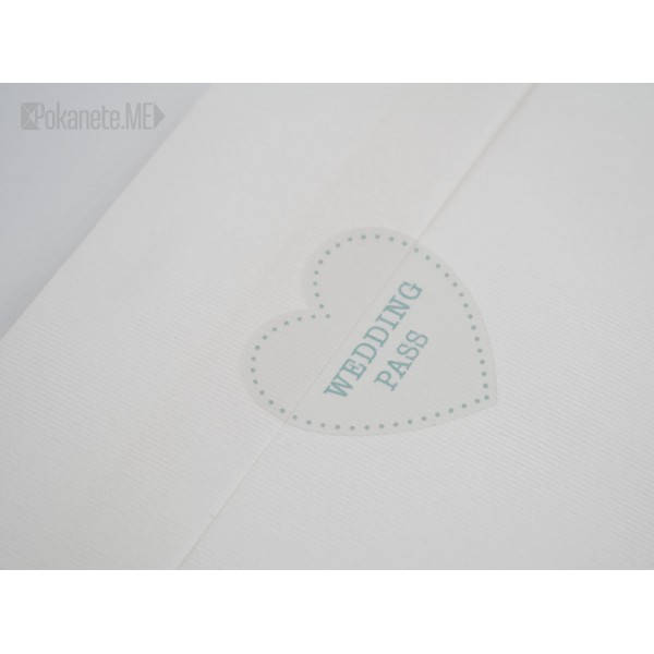 Сватбена покана Wedding Pass